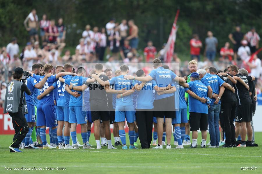Vöhlinstadion, Illertissen, 13.08.2023, sport, action, DFB, Fussball, Saison 2023/2024, 1. Runde, DFB Pokal, F95, FVI, Fortuna Düsseldorf, FV Illertissen - Bild-ID: 2374047