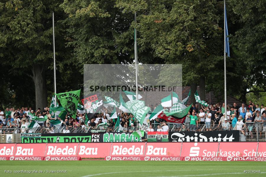 Sachs-Stadion, Schweinfurt, 15.08.2023, sport, action, BFV, Fussball, Saison 2023/2024, 2. Runde, Toto-Pokal, TSV, FCS, TSV Aubstadt, 1. FC Schweinfurt 05 - Bild-ID: 2374048