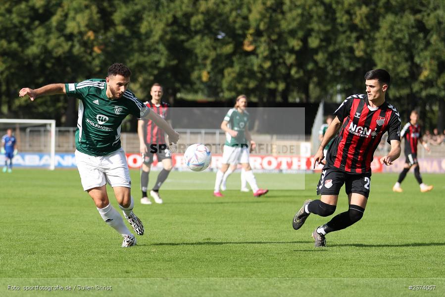 Adrian Istrefi, Sachs-Stadion, Schweinfurt, 15.08.2023, sport, action, BFV, Fussball, Saison 2023/2024, 2. Runde, Toto-Pokal, TSV, FCS, TSV Aubstadt, 1. FC Schweinfurt 05 - Bild-ID: 2374057
