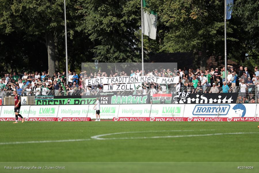 Spruchband, Sachs-Stadion, Schweinfurt, 15.08.2023, sport, action, BFV, Fussball, Saison 2023/2024, 2. Runde, Toto-Pokal, TSV, FCS, TSV Aubstadt, 1. FC Schweinfurt 05 - Bild-ID: 2374059 Spruchband, Sachs-Stadion, Schweinfurt, 15.08.2023, sport, action, BFV, Fussball, Saison 2023/2024, 2. Runde, Toto-Pokal, TSV, FCS, TSV Aubstadt, 1. FC Schweinfurt 05 - Bild-ID: 2374059