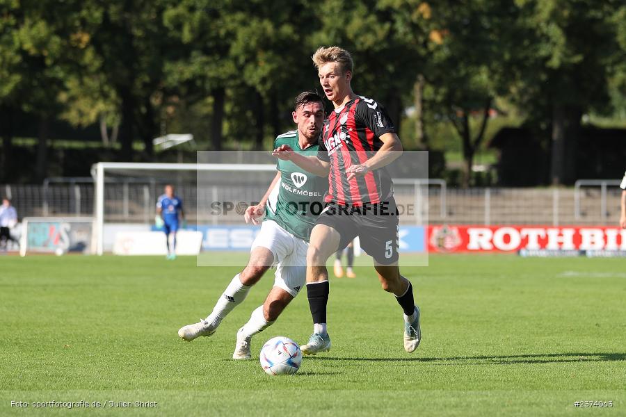 Nicolas Reinhart, Sachs-Stadion, Schweinfurt, 15.08.2023, sport, action, BFV, Fussball, Saison 2023/2024, 2. Runde, Toto-Pokal, TSV, FCS, TSV Aubstadt, 1. FC Schweinfurt 05 - Bild-ID: 2374063 Nicolas Reinhart, Sachs-Stadion, Schweinfurt, 15.08.2023, sport, action, BFV, Fussball, Saison 2023/2024, 2. Runde, Toto-Pokal, TSV, FCS, TSV Aubstadt, 1. FC Schweinfurt 05 - Bild-ID: 2374063