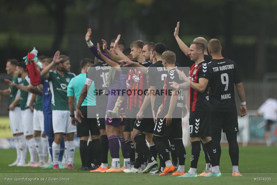 Sachs-Stadion, Schweinfurt, 15.08.2023, sport, action, BFV, Fussball, Saison 2023/2024, 2. Runde, Toto-Pokal, TSV, FCS, TSV Aubstadt, 1. FC Schweinfurt 05 - Bild-ID: 2374203
