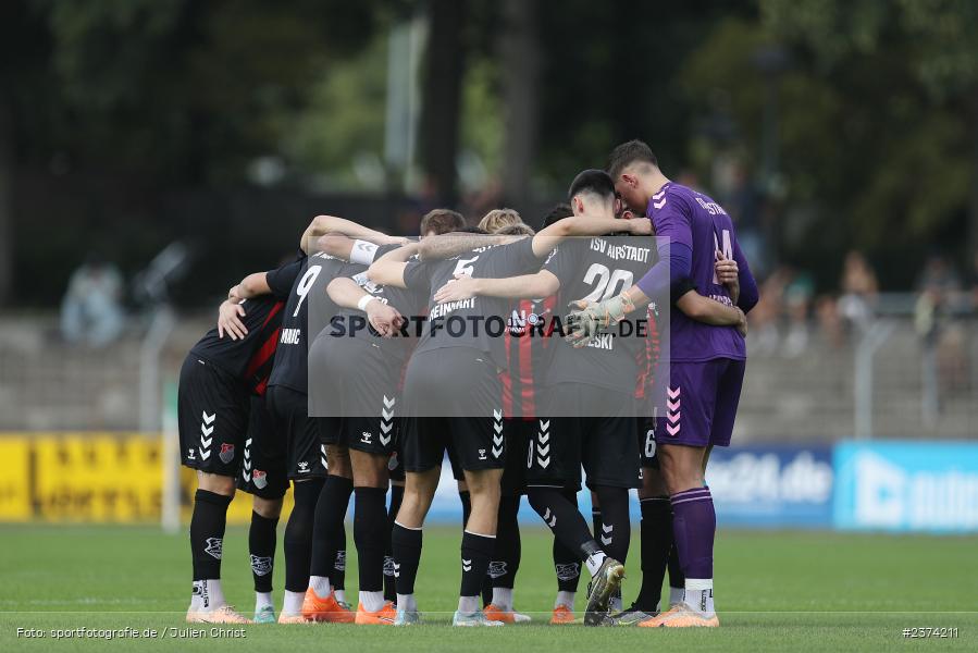 Mannschaftskreis, Sachs-Stadion, Schweinfurt, 15.08.2023, sport, action, BFV, Fussball, Saison 2023/2024, 2. Runde, Toto-Pokal, TSV, FCS, TSV Aubstadt, 1. FC Schweinfurt 05 - Bild-ID: 2374211