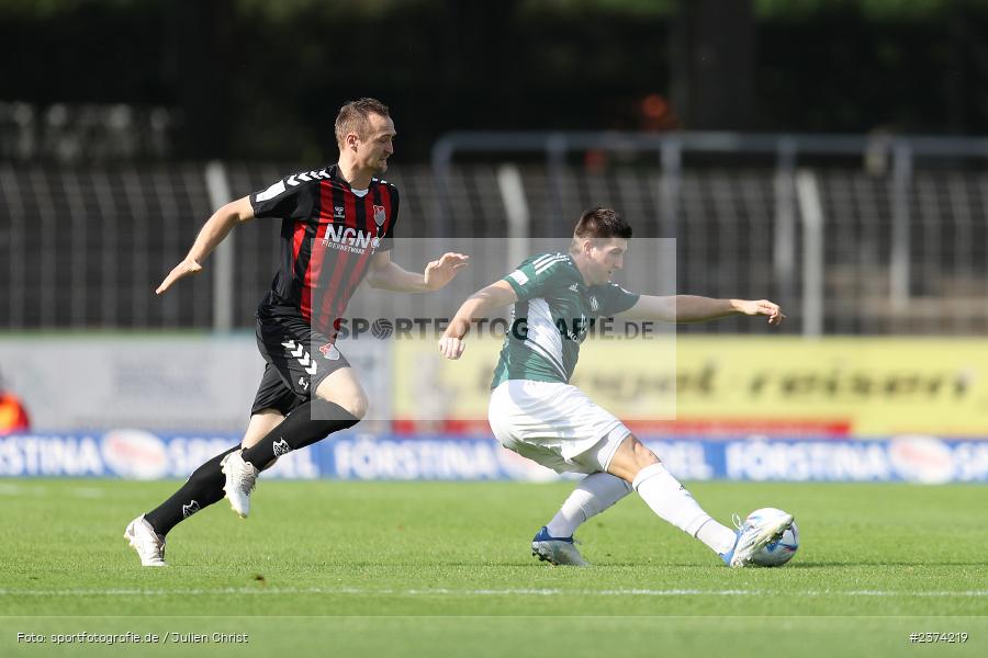 Kevin Fery, Sachs-Stadion, Schweinfurt, 15.08.2023, sport, action, BFV, Fussball, Saison 2023/2024, 2. Runde, Toto-Pokal, TSV, FCS, TSV Aubstadt, 1. FC Schweinfurt 05 - Bild-ID: 2374219