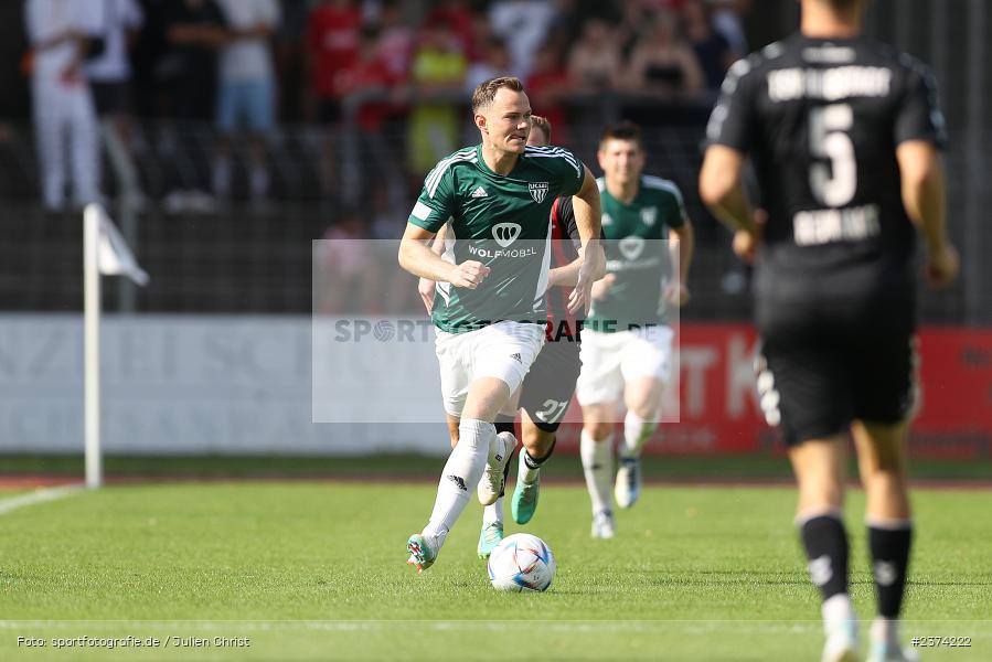Marc Hänschke, Sachs-Stadion, Schweinfurt, 15.08.2023, sport, action, BFV, Fussball, Saison 2023/2024, 2. Runde, Toto-Pokal, TSV, FCS, TSV Aubstadt, 1. FC Schweinfurt 05 - Bild-ID: 2374222
