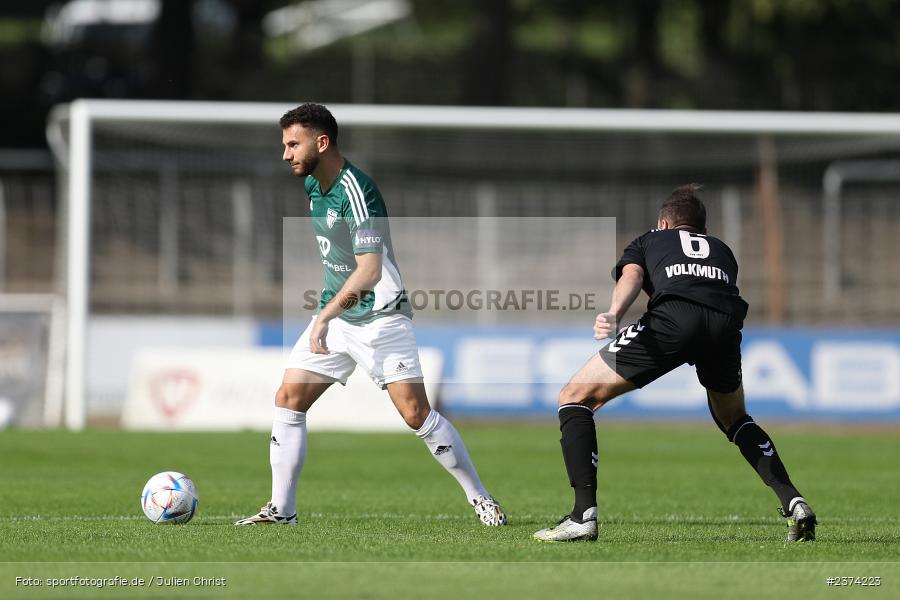 Adrian Istrefi, Sachs-Stadion, Schweinfurt, 15.08.2023, sport, action, BFV, Fussball, Saison 2023/2024, 2. Runde, Toto-Pokal, TSV, FCS, TSV Aubstadt, 1. FC Schweinfurt 05 - Bild-ID: 2374223