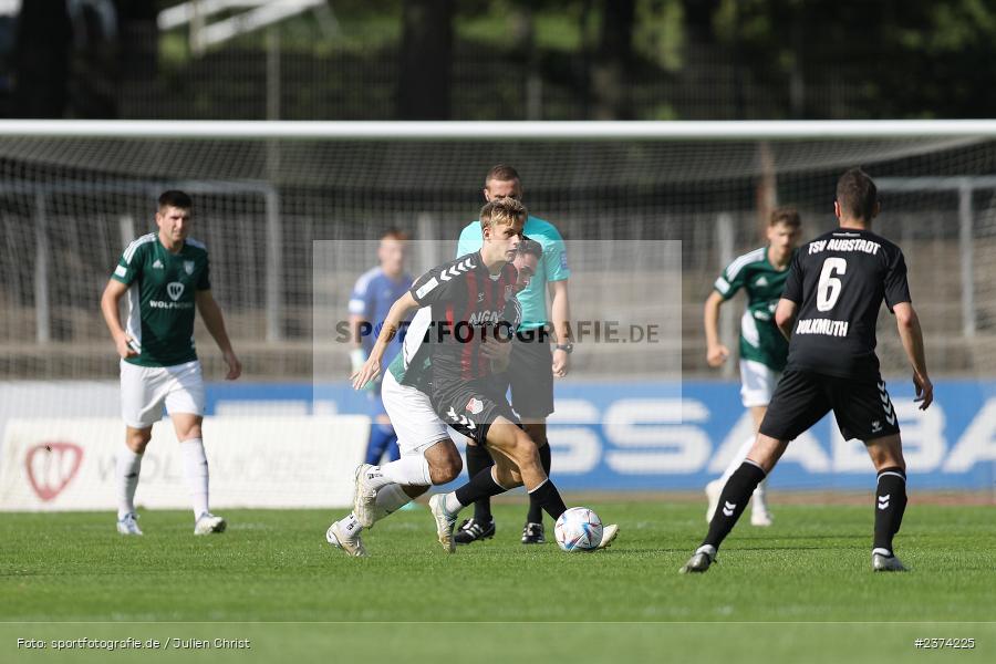 Sachs-Stadion, Schweinfurt, 15.08.2023, sport, action, BFV, Fussball, Saison 2023/2024, 2. Runde, Toto-Pokal, TSV, FCS, TSV Aubstadt, 1. FC Schweinfurt 05 - Bild-ID: 2374225