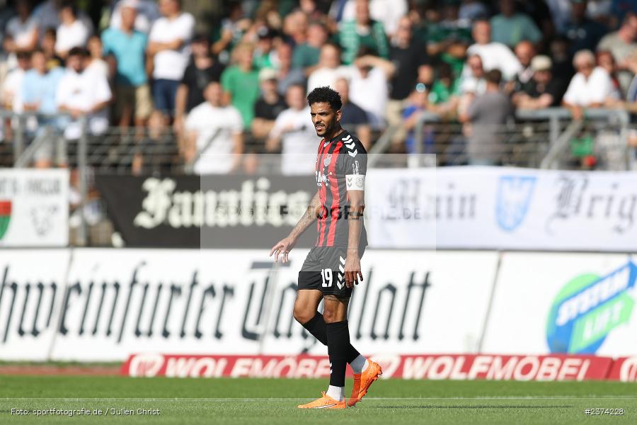 Michael Dellinger, Sachs-Stadion, Schweinfurt, 15.08.2023, sport, action, BFV, Fussball, Saison 2023/2024, 2. Runde, Toto-Pokal, TSV, FCS, TSV Aubstadt, 1. FC Schweinfurt 05 - Bild-ID: 2374228