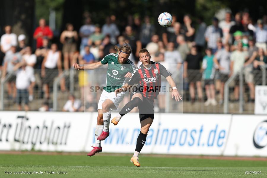 Kristian Böhnlein, Sachs-Stadion, Schweinfurt, 15.08.2023, sport, action, BFV, Fussball, Saison 2023/2024, 2. Runde, Toto-Pokal, TSV, FCS, TSV Aubstadt, 1. FC Schweinfurt 05 - Bild-ID: 2374234