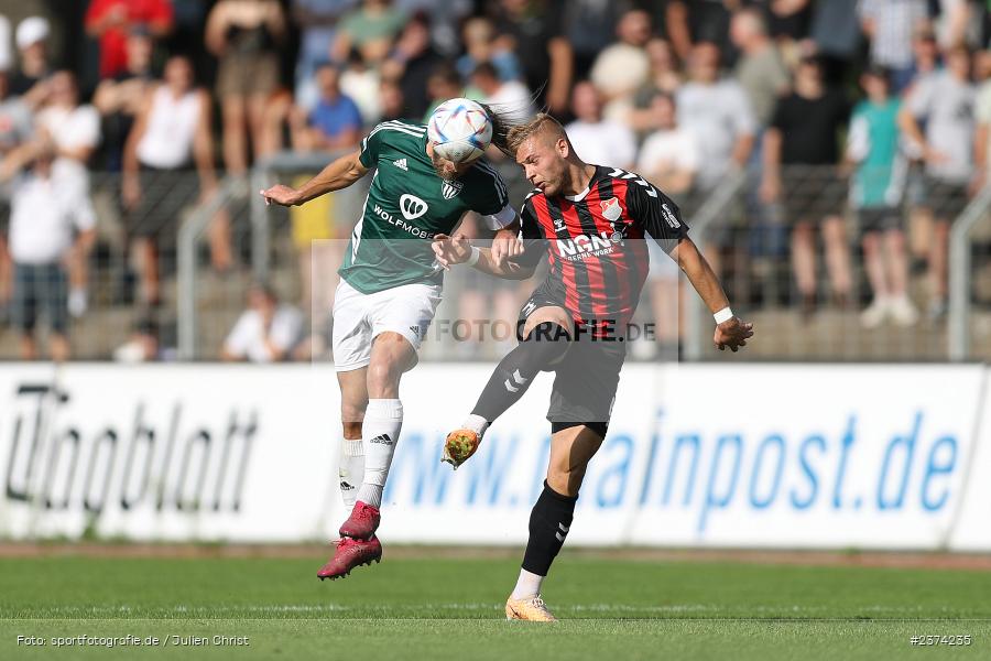 Kristian Böhnlein, Sachs-Stadion, Schweinfurt, 15.08.2023, sport, action, BFV, Fussball, Saison 2023/2024, 2. Runde, Toto-Pokal, TSV, FCS, TSV Aubstadt, 1. FC Schweinfurt 05 - Bild-ID: 2374235