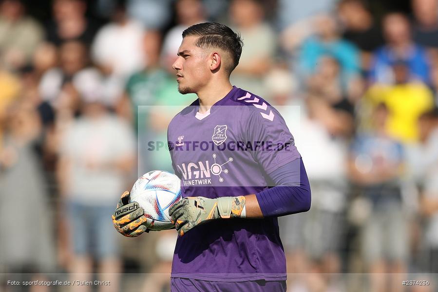 Maximilian Weisbäcker, Sachs-Stadion, Schweinfurt, 15.08.2023, sport, action, BFV, Fussball, Saison 2023/2024, 2. Runde, Toto-Pokal, TSV, FCS, TSV Aubstadt, 1. FC Schweinfurt 05 - Bild-ID: 2374236