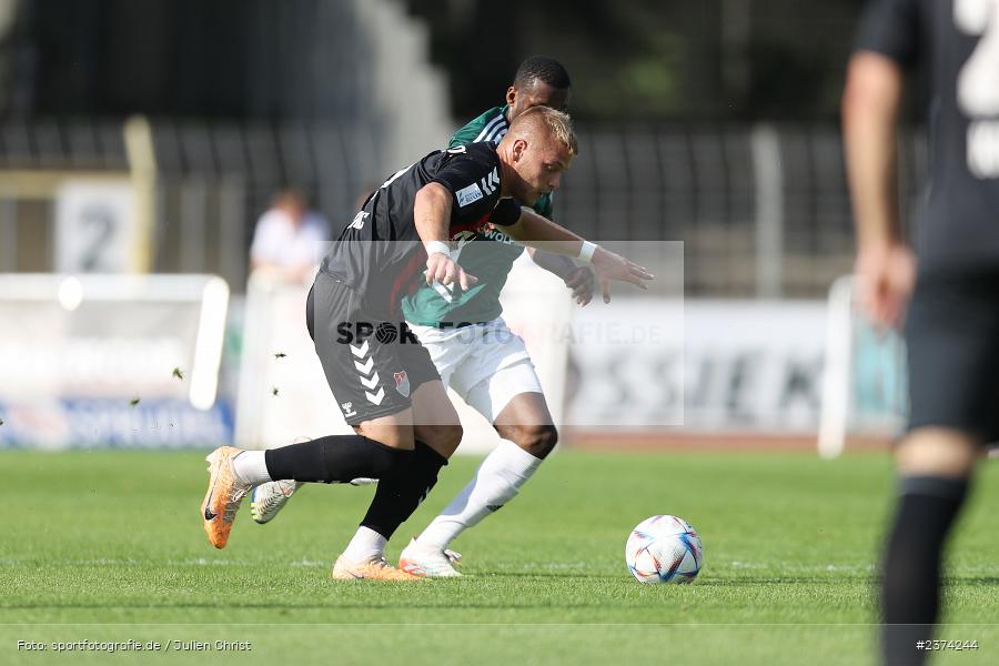 Luka Maric, Sachs-Stadion, Schweinfurt, 15.08.2023, sport, action, BFV, Fussball, Saison 2023/2024, 2. Runde, Toto-Pokal, TSV, FCS, TSV Aubstadt, 1. FC Schweinfurt 05 - Bild-ID: 2374244