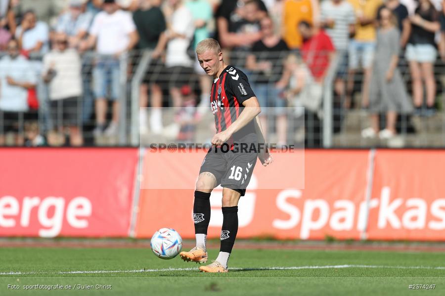 Steffen Behr, Sachs-Stadion, Schweinfurt, 15.08.2023, sport, action, BFV, Fussball, Saison 2023/2024, 2. Runde, Toto-Pokal, TSV, FCS, TSV Aubstadt, 1. FC Schweinfurt 05 - Bild-ID: 2374247