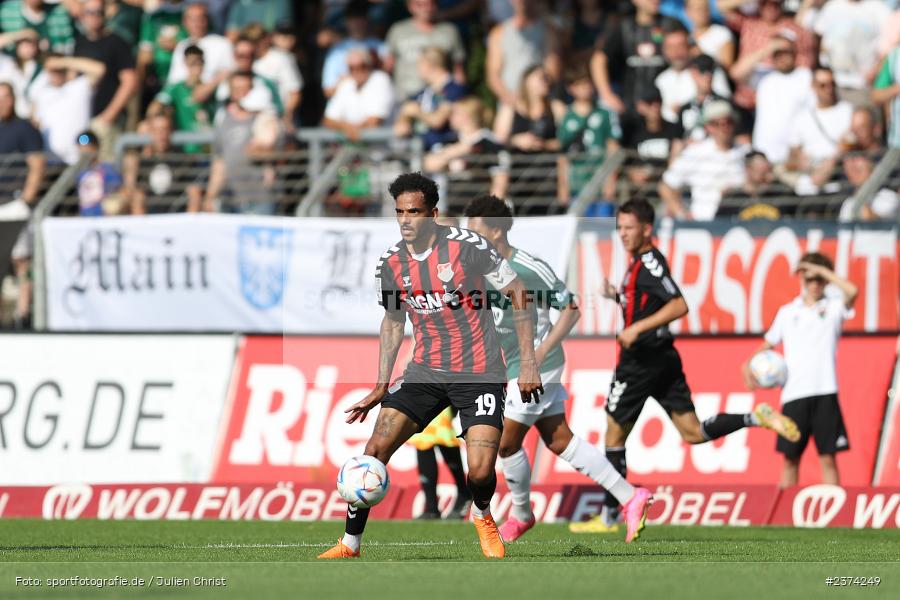 Michael Dellinger, Sachs-Stadion, Schweinfurt, 15.08.2023, sport, action, BFV, Fussball, Saison 2023/2024, 2. Runde, Toto-Pokal, TSV, FCS, TSV Aubstadt, 1. FC Schweinfurt 05 - Bild-ID: 2374249