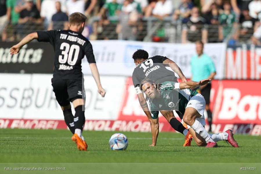 Michael Dellinger, Sachs-Stadion, Schweinfurt, 15.08.2023, sport, action, BFV, Fussball, Saison 2023/2024, 2. Runde, Toto-Pokal, TSV, FCS, TSV Aubstadt, 1. FC Schweinfurt 05 - Bild-ID: 2374251