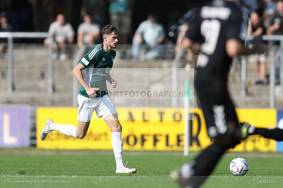 Luca Trslic, Sachs-Stadion, Schweinfurt, 15.08.2023, sport, action, BFV, Fussball, Saison 2023/2024, 2. Runde, Toto-Pokal, TSV, FCS, TSV Aubstadt, 1. FC Schweinfurt 05 - Bild-ID: 2374252