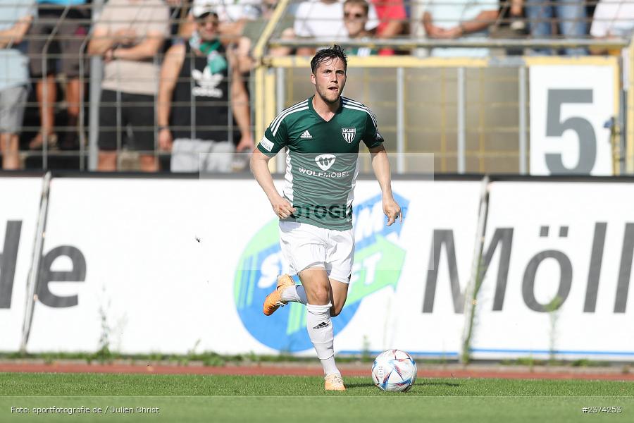 Nils Benedikt Piwernetz, Sachs-Stadion, Schweinfurt, 15.08.2023, sport, action, BFV, Fussball, Saison 2023/2024, 2. Runde, Toto-Pokal, TSV, FCS, TSV Aubstadt, 1. FC Schweinfurt 05 - Bild-ID: 2374253