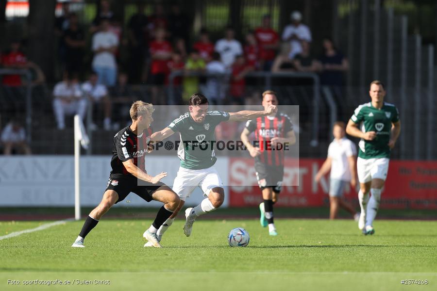 Nicolas Reinhart, Sachs-Stadion, Schweinfurt, 15.08.2023, sport, action, BFV, Fussball, Saison 2023/2024, 2. Runde, Toto-Pokal, TSV, FCS, TSV Aubstadt, 1. FC Schweinfurt 05 - Bild-ID: 2374268