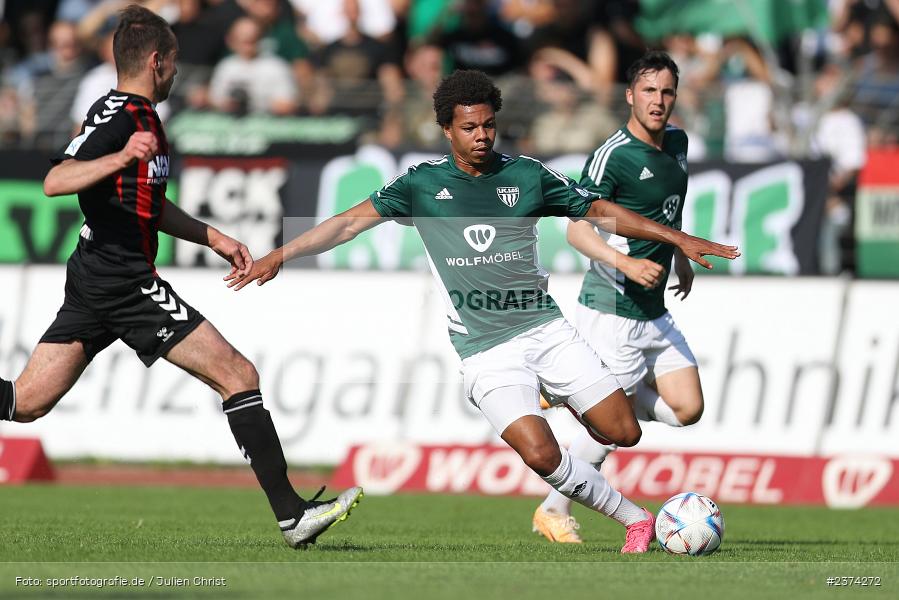 Dominik Ngatie, Sachs-Stadion, Schweinfurt, 15.08.2023, sport, action, BFV, Fussball, Saison 2023/2024, 2. Runde, Toto-Pokal, TSV, FCS, TSV Aubstadt, 1. FC Schweinfurt 05 - Bild-ID: 2374272