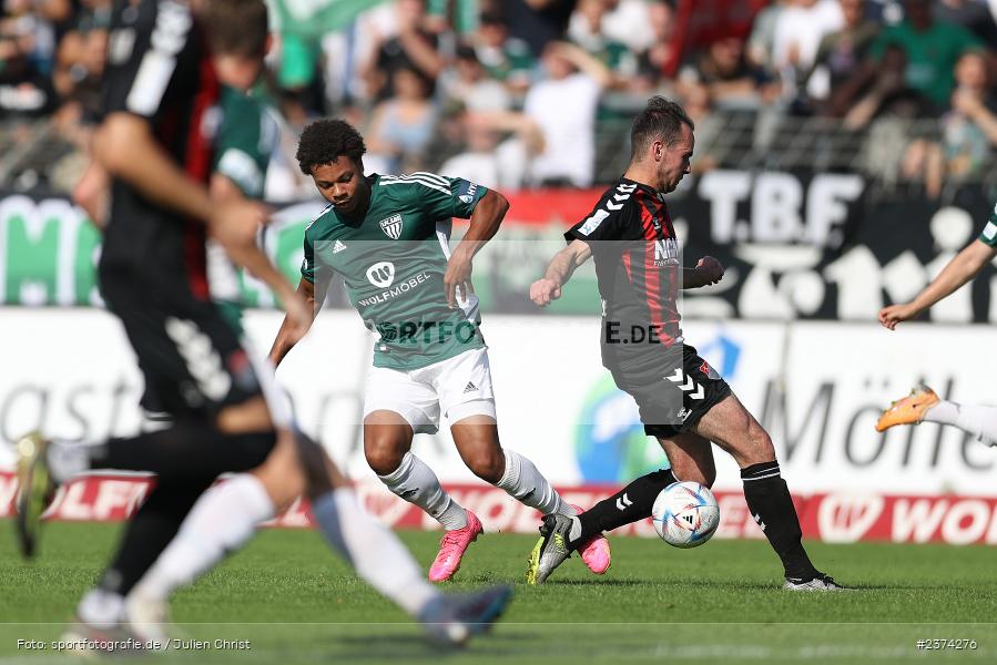 Dominik Ngatie, Sachs-Stadion, Schweinfurt, 15.08.2023, sport, action, BFV, Fussball, Saison 2023/2024, 2. Runde, Toto-Pokal, TSV, FCS, TSV Aubstadt, 1. FC Schweinfurt 05 - Bild-ID: 2374276
