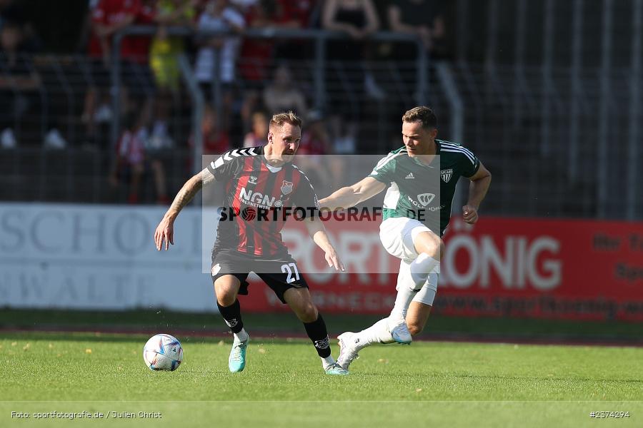 Max Schebak, Sachs-Stadion, Schweinfurt, 15.08.2023, sport, action, BFV, Fussball, Saison 2023/2024, 2. Runde, Toto-Pokal, TSV, FCS, TSV Aubstadt, 1. FC Schweinfurt 05 - Bild-ID: 2374294