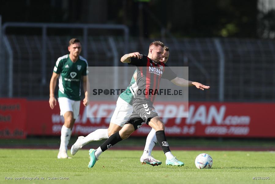 Max Schebak, Sachs-Stadion, Schweinfurt, 15.08.2023, sport, action, BFV, Fussball, Saison 2023/2024, 2. Runde, Toto-Pokal, TSV, FCS, TSV Aubstadt, 1. FC Schweinfurt 05 - Bild-ID: 2374295