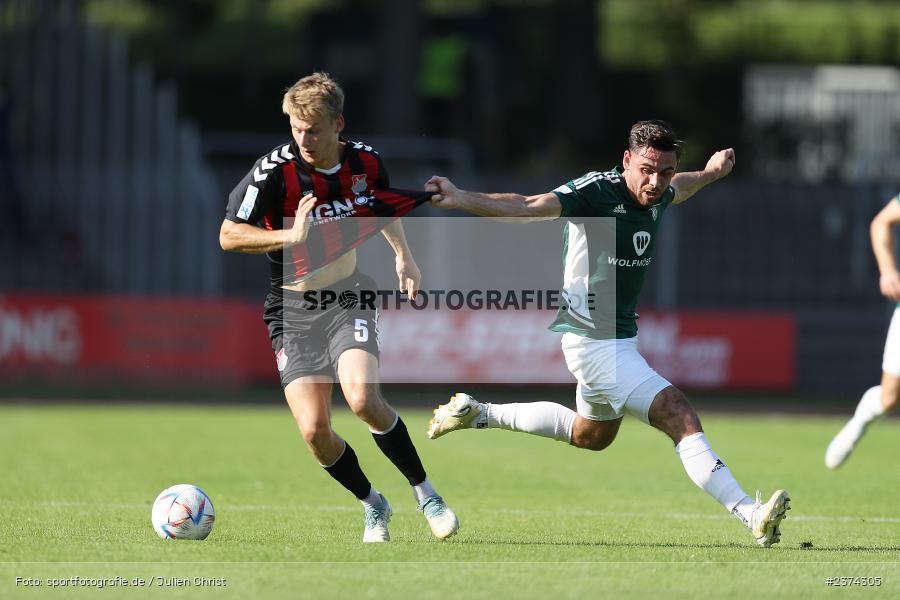 Nicolas Reinhart, Sachs-Stadion, Schweinfurt, 15.08.2023, sport, action, BFV, Fussball, Saison 2023/2024, 2. Runde, Toto-Pokal, TSV, FCS, TSV Aubstadt, 1. FC Schweinfurt 05 - Bild-ID: 2374305