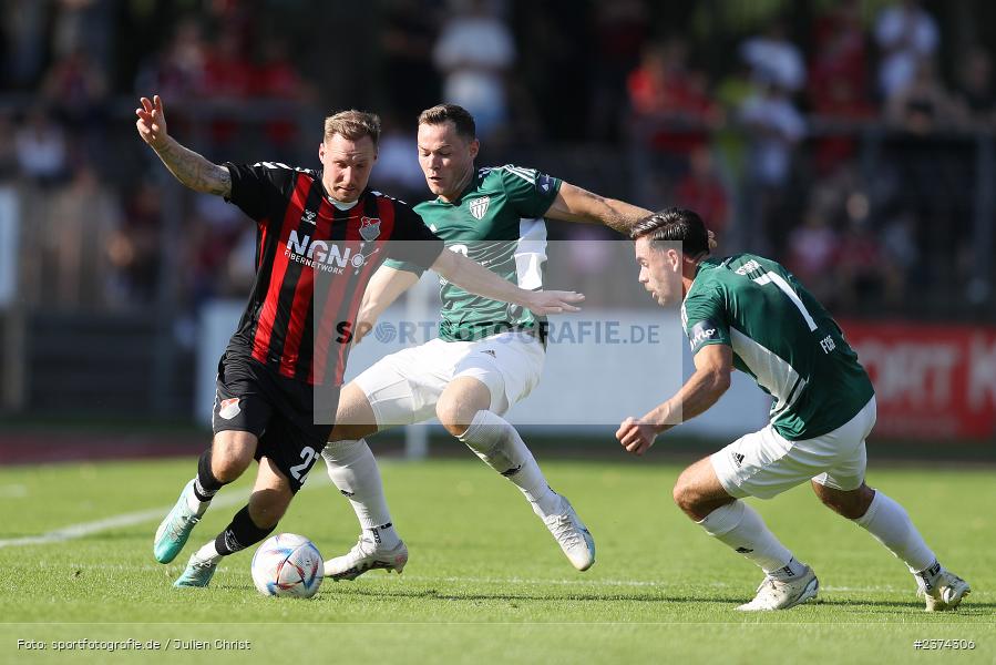 Max Schebak, Sachs-Stadion, Schweinfurt, 15.08.2023, sport, action, BFV, Fussball, Saison 2023/2024, 2. Runde, Toto-Pokal, TSV, FCS, TSV Aubstadt, 1. FC Schweinfurt 05 - Bild-ID: 2374306