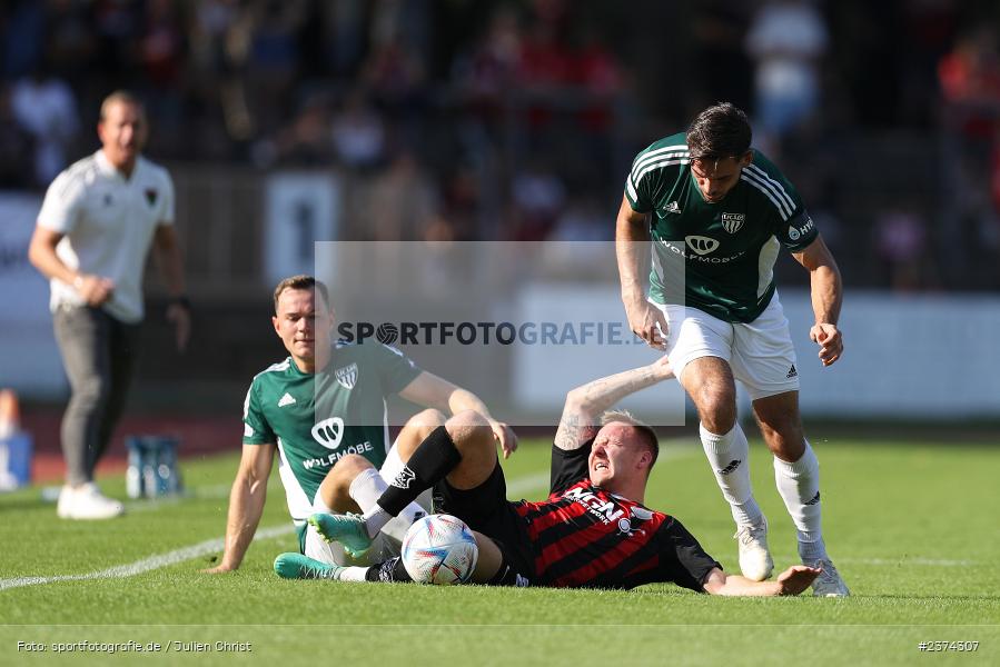 Max Schebak, Sachs-Stadion, Schweinfurt, 15.08.2023, sport, action, BFV, Fussball, Saison 2023/2024, 2. Runde, Toto-Pokal, TSV, FCS, TSV Aubstadt, 1. FC Schweinfurt 05 - Bild-ID: 2374307
