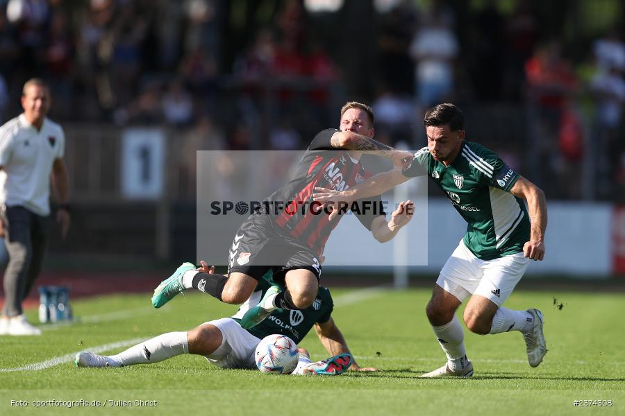Max Schebak, Sachs-Stadion, Schweinfurt, 15.08.2023, sport, action, BFV, Fussball, Saison 2023/2024, 2. Runde, Toto-Pokal, TSV, FCS, TSV Aubstadt, 1. FC Schweinfurt 05 - Bild-ID: 2374308