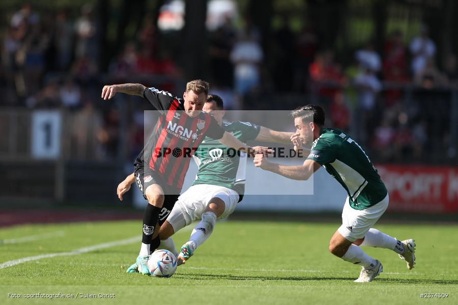 Max Schebak, Sachs-Stadion, Schweinfurt, 15.08.2023, sport, action, BFV, Fussball, Saison 2023/2024, 2. Runde, Toto-Pokal, TSV, FCS, TSV Aubstadt, 1. FC Schweinfurt 05 - Bild-ID: 2374309