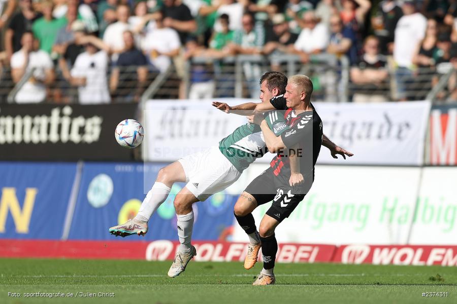 Fabio Bozesan, Sachs-Stadion, Schweinfurt, 15.08.2023, sport, action, BFV, Fussball, Saison 2023/2024, 2. Runde, Toto-Pokal, TSV, FCS, TSV Aubstadt, 1. FC Schweinfurt 05 - Bild-ID: 2374311