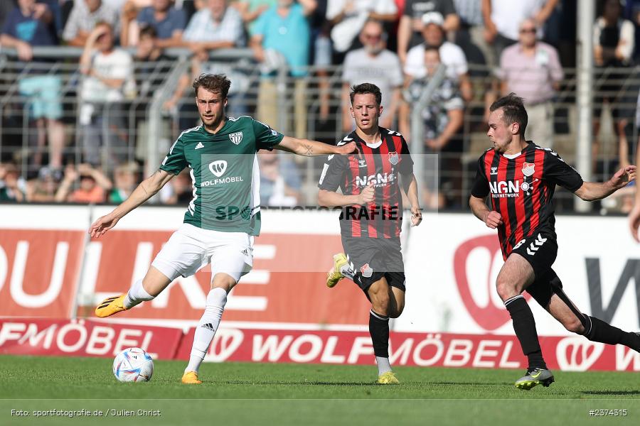 Tom Feulner, Sachs-Stadion, Schweinfurt, 15.08.2023, sport, action, BFV, Fussball, Saison 2023/2024, 2. Runde, Toto-Pokal, TSV, FCS, TSV Aubstadt, 1. FC Schweinfurt 05 - Bild-ID: 2374315