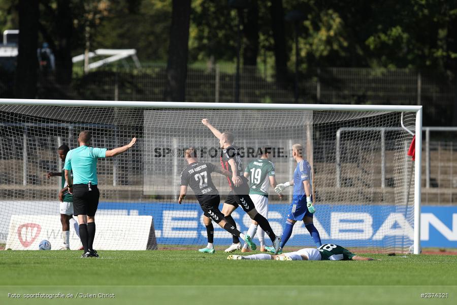 Marco Nickel, Sachs-Stadion, Schweinfurt, 15.08.2023, sport, action, BFV, Fussball, Saison 2023/2024, 2. Runde, Toto-Pokal, TSV, FCS, TSV Aubstadt, 1. FC Schweinfurt 05 - Bild-ID: 2374321
