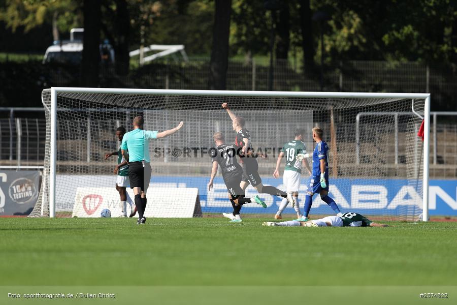 Marco Nickel, Sachs-Stadion, Schweinfurt, 15.08.2023, sport, action, BFV, Fussball, Saison 2023/2024, 2. Runde, Toto-Pokal, TSV, FCS, TSV Aubstadt, 1. FC Schweinfurt 05 - Bild-ID: 2374322