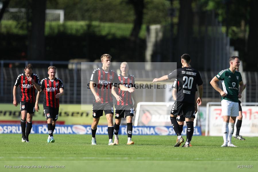 Sachs-Stadion, Schweinfurt, 15.08.2023, sport, action, BFV, Fussball, Saison 2023/2024, 2. Runde, Toto-Pokal, TSV, FCS, TSV Aubstadt, 1. FC Schweinfurt 05 - Bild-ID: 2374331