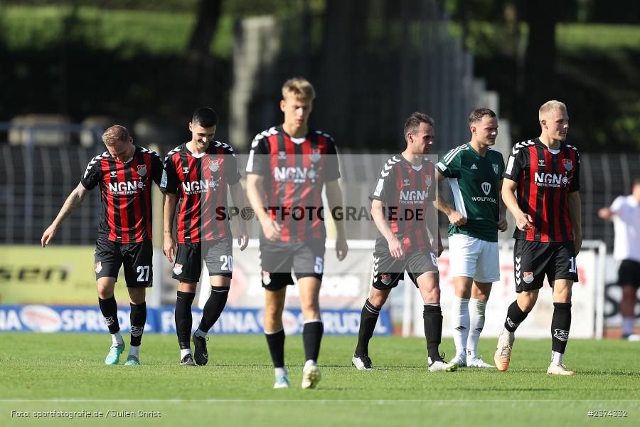 Sachs-Stadion, Schweinfurt, 15.08.2023, sport, action, BFV, Fussball, Saison 2023/2024, 2. Runde, Toto-Pokal, TSV, FCS, TSV Aubstadt, 1. FC Schweinfurt 05 - Bild-ID: 2374332