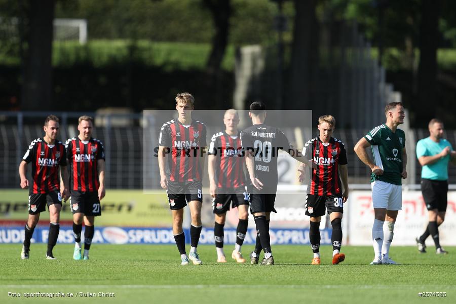 Sachs-Stadion, Schweinfurt, 15.08.2023, sport, action, BFV, Fussball, Saison 2023/2024, 2. Runde, Toto-Pokal, TSV, FCS, TSV Aubstadt, 1. FC Schweinfurt 05 - Bild-ID: 2374333