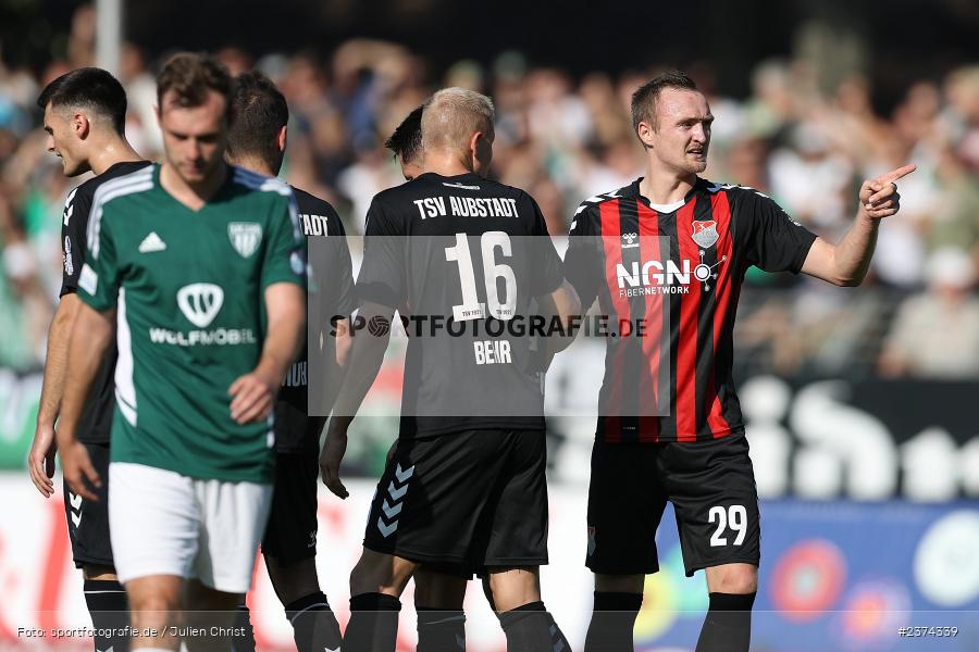 Marco Nickel, Sachs-Stadion, Schweinfurt, 15.08.2023, sport, action, BFV, Fussball, Saison 2023/2024, 2. Runde, Toto-Pokal, TSV, FCS, TSV Aubstadt, 1. FC Schweinfurt 05 - Bild-ID: 2374339