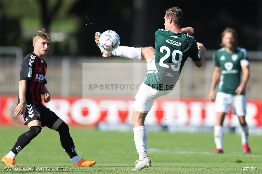 Fabio Bozesan, Sachs-Stadion, Schweinfurt, 15.08.2023, sport, action, BFV, Fussball, Saison 2023/2024, 2. Runde, Toto-Pokal, TSV, FCS, TSV Aubstadt, 1. FC Schweinfurt 05 - Bild-ID: 2374341