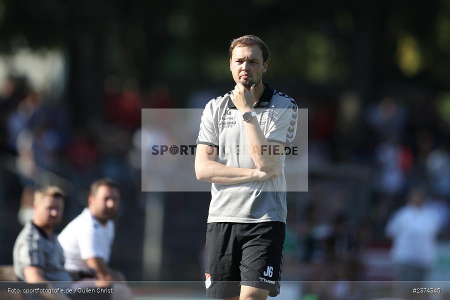 Julian Grell, Sachs-Stadion, Schweinfurt, 15.08.2023, sport, action, BFV, Fussball, Saison 2023/2024, 2. Runde, Toto-Pokal, TSV, FCS, TSV Aubstadt, 1. FC Schweinfurt 05 - Bild-ID: 2374345
