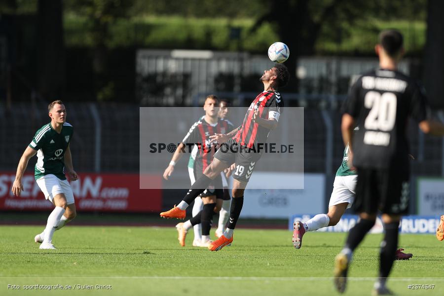 Michael Dellinger, Sachs-Stadion, Schweinfurt, 15.08.2023, sport, action, BFV, Fussball, Saison 2023/2024, 2. Runde, Toto-Pokal, TSV, FCS, TSV Aubstadt, 1. FC Schweinfurt 05 - Bild-ID: 2374347