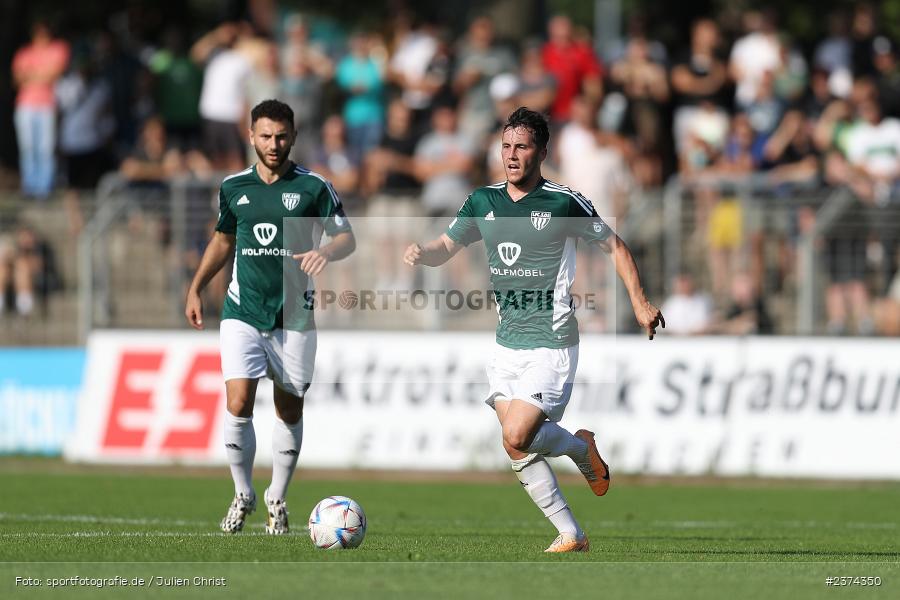 Nils Benedikt Piwernetz, Sachs-Stadion, Schweinfurt, 15.08.2023, sport, action, BFV, Fussball, Saison 2023/2024, 2. Runde, Toto-Pokal, TSV, FCS, TSV Aubstadt, 1. FC Schweinfurt 05 - Bild-ID: 2374350