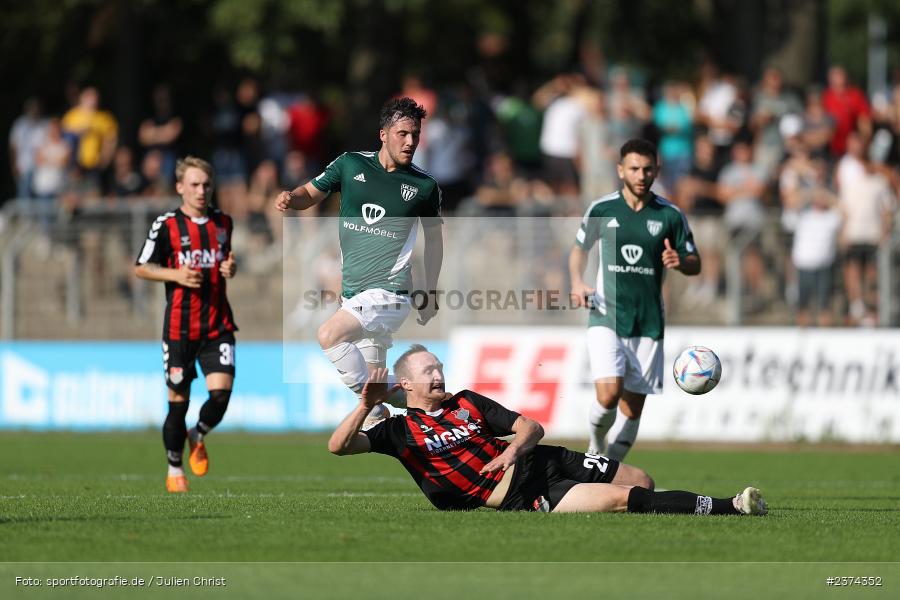 Nils Benedikt Piwernetz, Sachs-Stadion, Schweinfurt, 15.08.2023, sport, action, BFV, Fussball, Saison 2023/2024, 2. Runde, Toto-Pokal, TSV, FCS, TSV Aubstadt, 1. FC Schweinfurt 05 - Bild-ID: 2374352