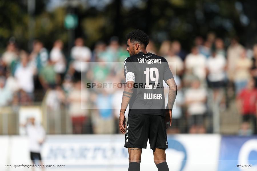 Michael Dellinger, Sachs-Stadion, Schweinfurt, 15.08.2023, sport, action, BFV, Fussball, Saison 2023/2024, 2. Runde, Toto-Pokal, TSV, FCS, TSV Aubstadt, 1. FC Schweinfurt 05 - Bild-ID: 2374361