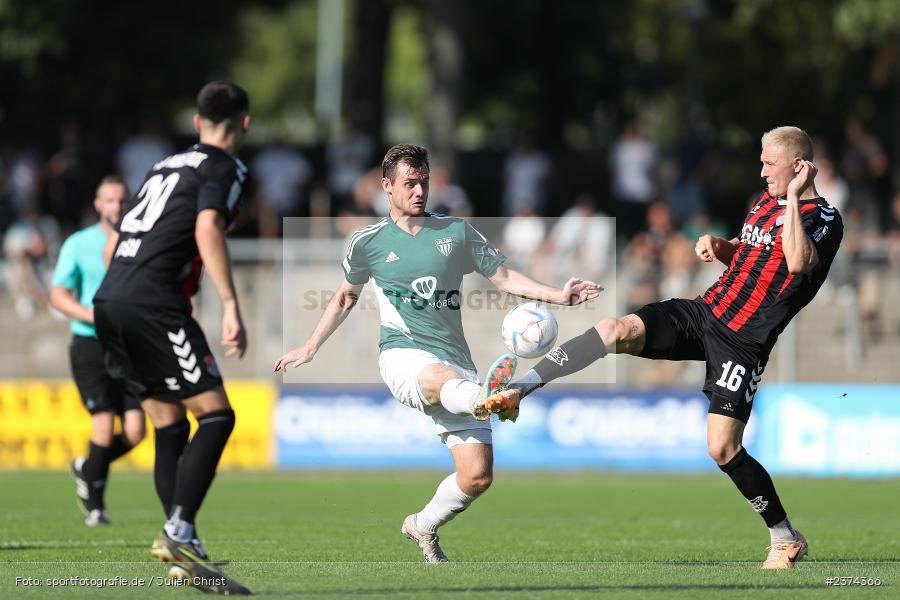 Fabio Bozesan, Sachs-Stadion, Schweinfurt, 15.08.2023, sport, action, BFV, Fussball, Saison 2023/2024, 2. Runde, Toto-Pokal, TSV, FCS, TSV Aubstadt, 1. FC Schweinfurt 05 - Bild-ID: 2374366