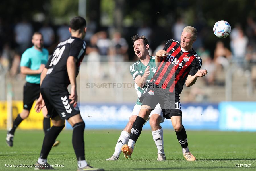 Fabio Bozesan, Sachs-Stadion, Schweinfurt, 15.08.2023, sport, action, BFV, Fussball, Saison 2023/2024, 2. Runde, Toto-Pokal, TSV, FCS, TSV Aubstadt, 1. FC Schweinfurt 05 - Bild-ID: 2374367