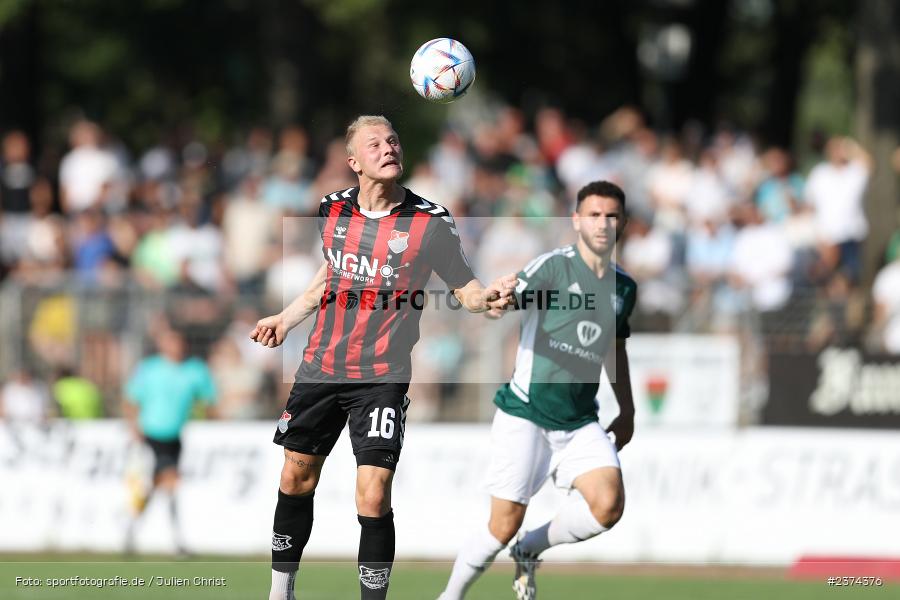 Steffen Behr, Sachs-Stadion, Schweinfurt, 15.08.2023, sport, action, BFV, Fussball, Saison 2023/2024, 2. Runde, Toto-Pokal, TSV, FCS, TSV Aubstadt, 1. FC Schweinfurt 05 - Bild-ID: 2374376