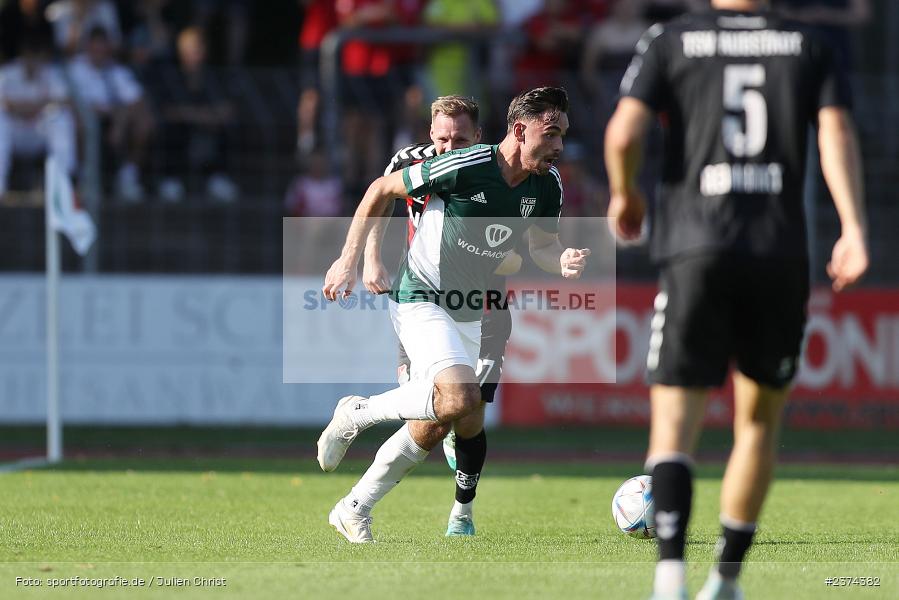 Severo Sturm, Sachs-Stadion, Schweinfurt, 15.08.2023, sport, action, BFV, Fussball, Saison 2023/2024, 2. Runde, Toto-Pokal, TSV, FCS, TSV Aubstadt, 1. FC Schweinfurt 05 - Bild-ID: 2374382