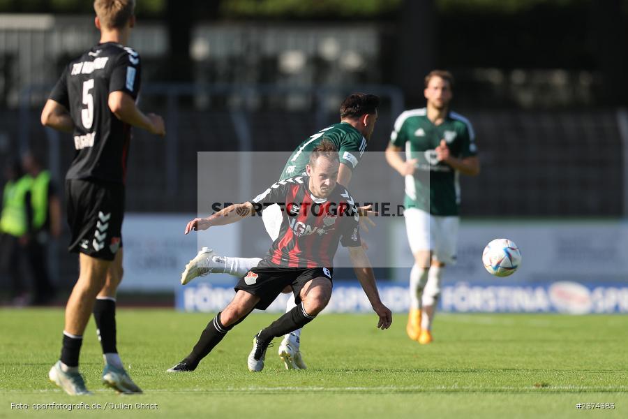Sachs-Stadion, Schweinfurt, 15.08.2023, sport, action, BFV, Fussball, Saison 2023/2024, 2. Runde, Toto-Pokal, TSV, FCS, TSV Aubstadt, 1. FC Schweinfurt 05 - Bild-ID: 2374383